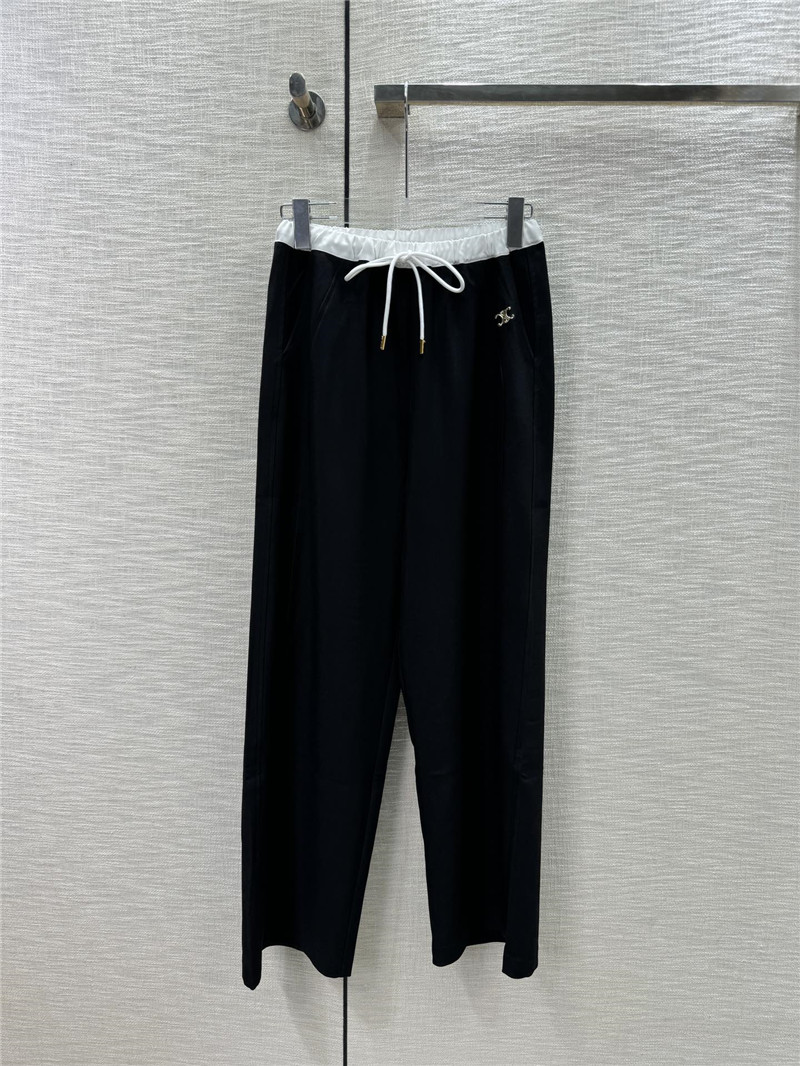 celine Arc de Triomphe Logo straight trousers replica clothes