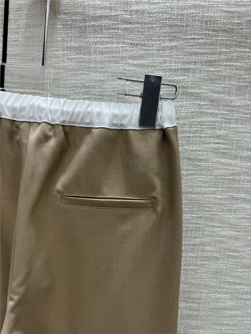 Ce1i*e brown wide-leg drawstring pants