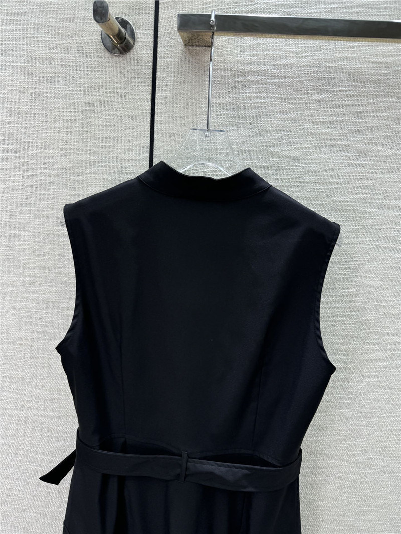 Pra*a stand collar sleeveless zip dress replica d&g clothing