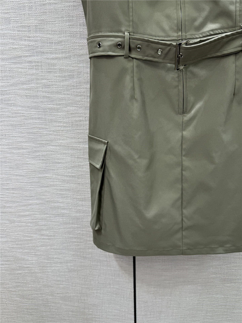 Pra*a stand collar sleeveless zip dress replica d&g clothing