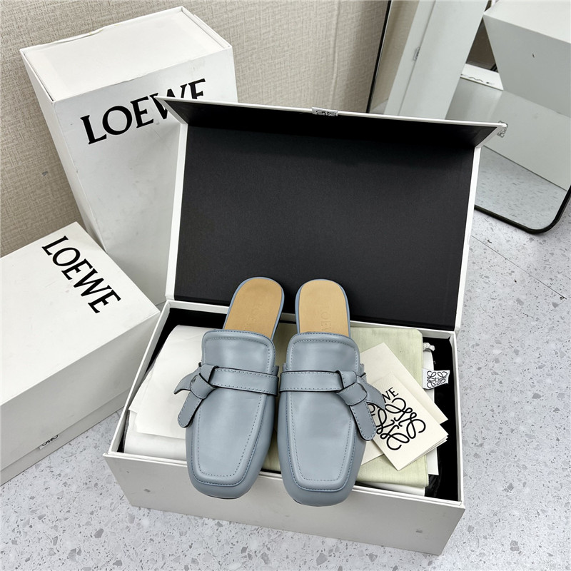 Loewe Gate Flat Mule in Blue