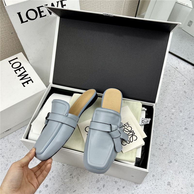 Loewe Gate Flat Mule in Blue