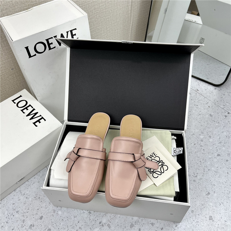 Loewe Gate Flat Mule in Pink