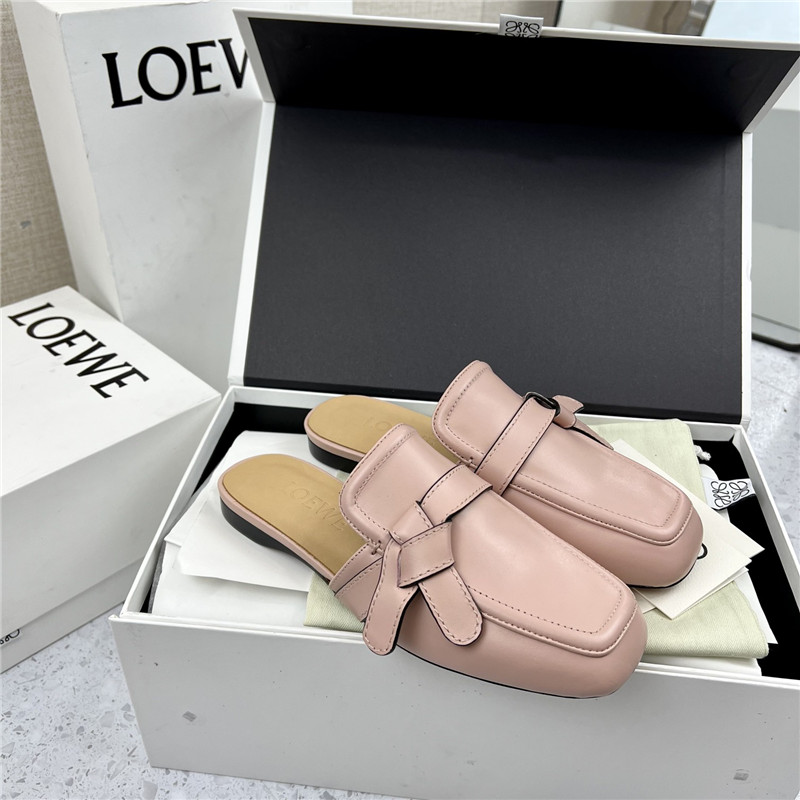 Loewe Gate Flat Mule in Pink