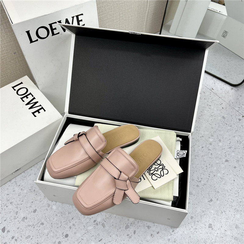 Loewe Gate Flat Mule in Pink