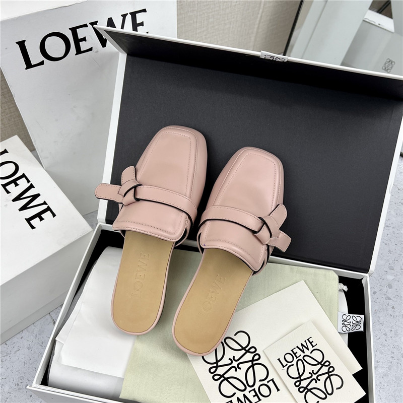 Loewe Gate Flat Mule in Pink
