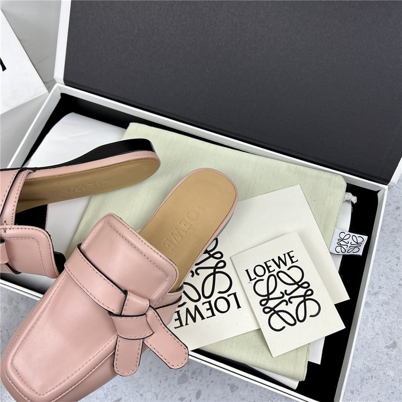 Loewe Gate Flat Mule in Pink