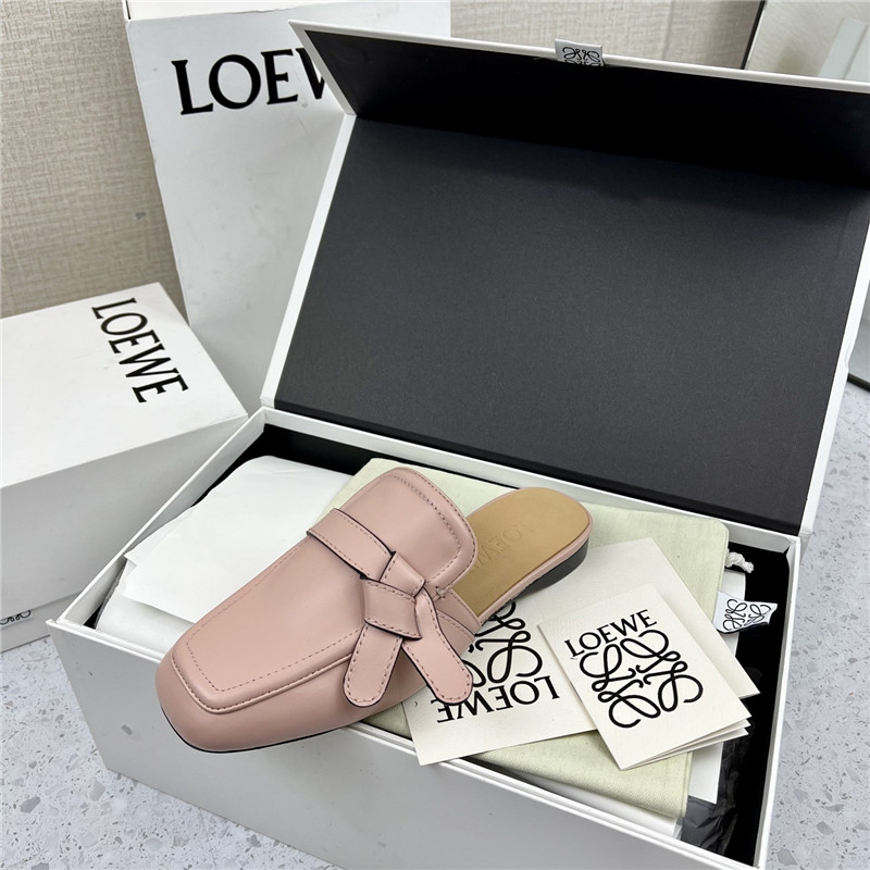 Loewe Gate Flat Mule in Pink