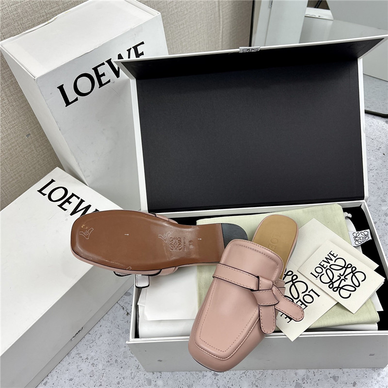 Loewe Gate Flat Mule in Pink