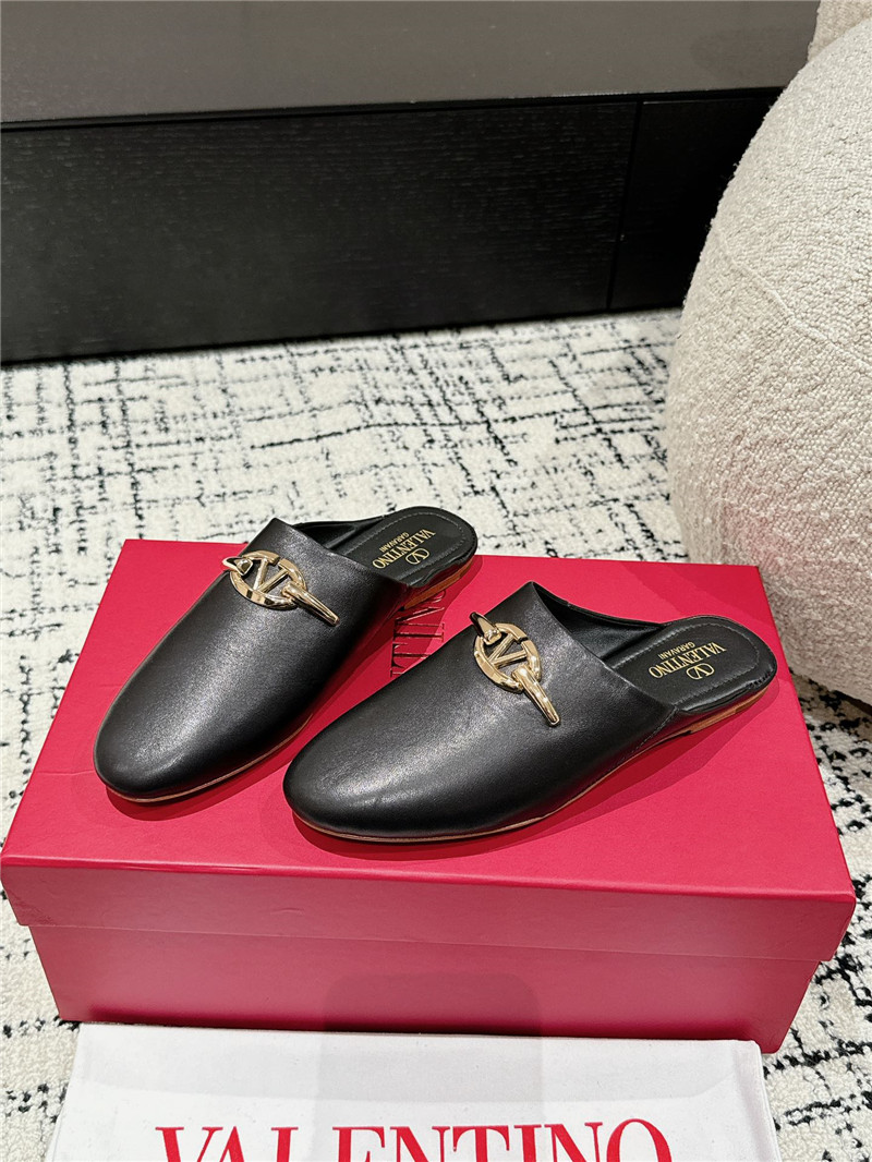 Valentino Garavani VLogo Signature Leather Mules