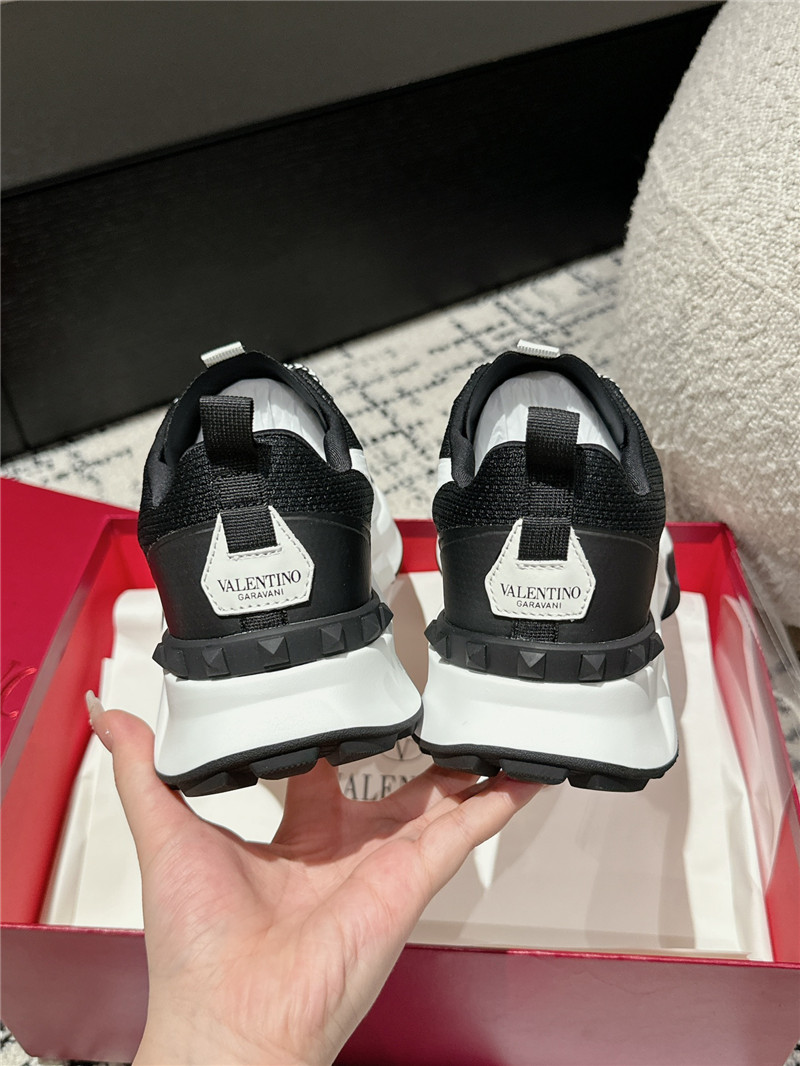 Va1e*ntin0 platform black white sneakers women