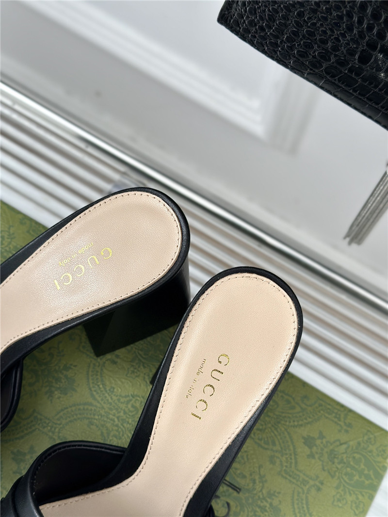 Gvc*1 signoria leather slide sandal black