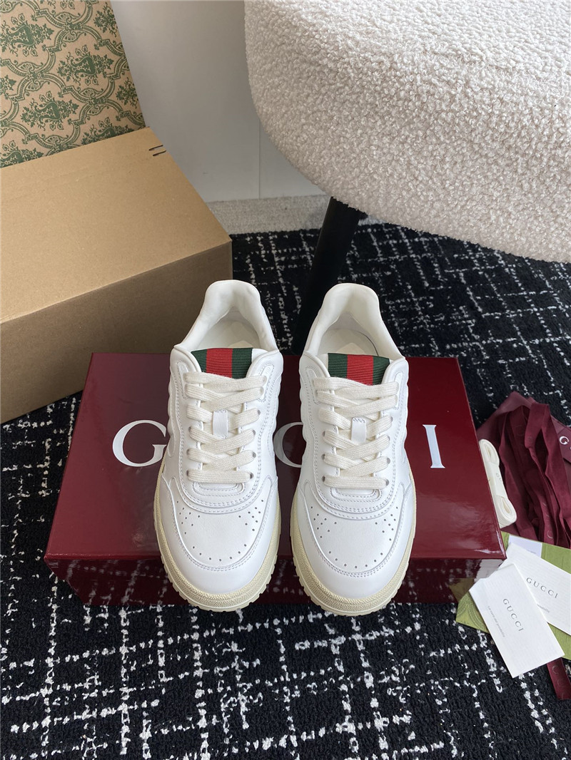 Gvc*1 white lace-up sneakers for ladies