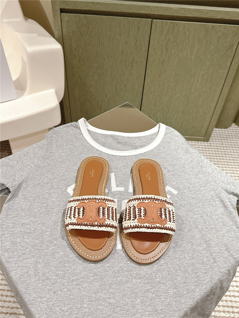 Celine Lympia Mule in Brown