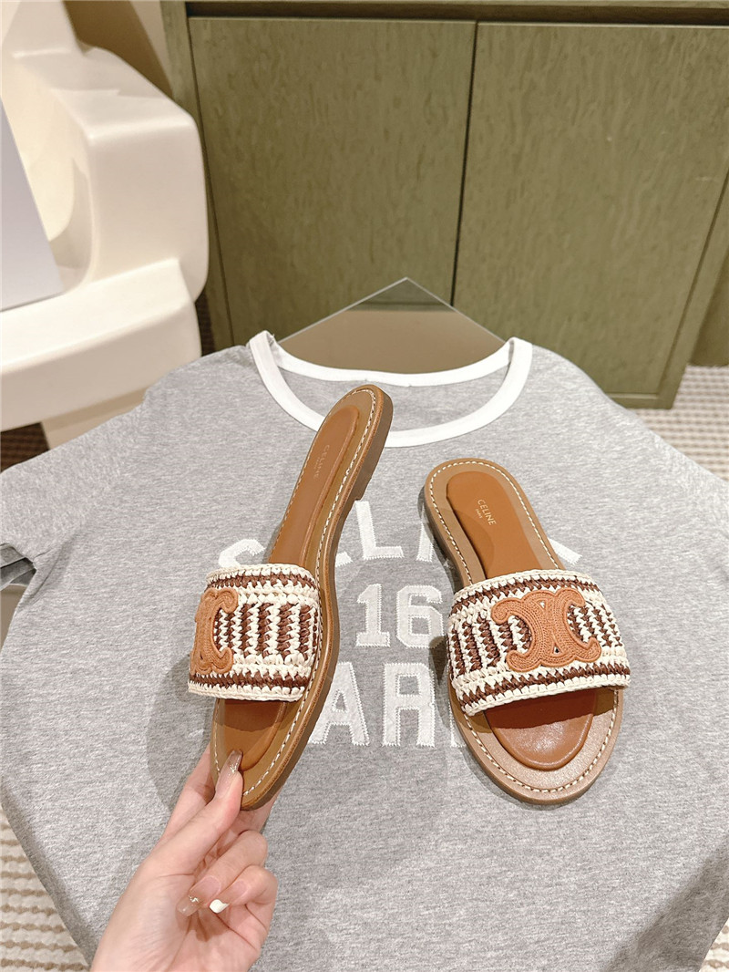 Celine Lympia Mule in Brown