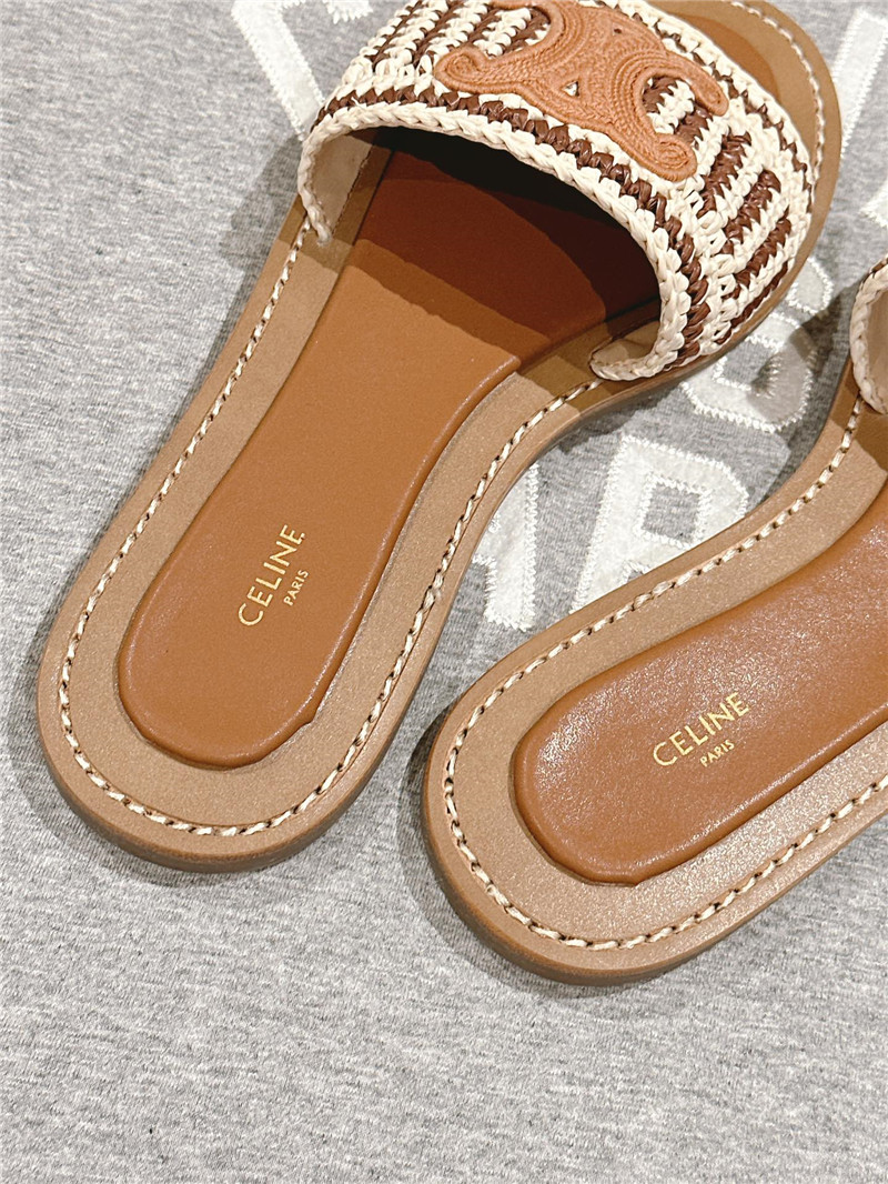 Celine Lympia Mule in Brown