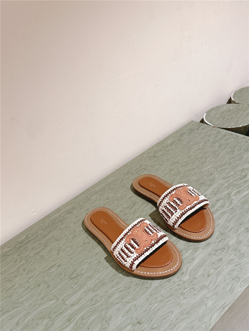 Celine Lympia Mule in Brown