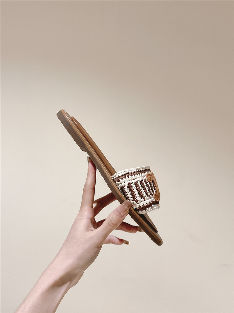 Celine Lympia Mule in Brown