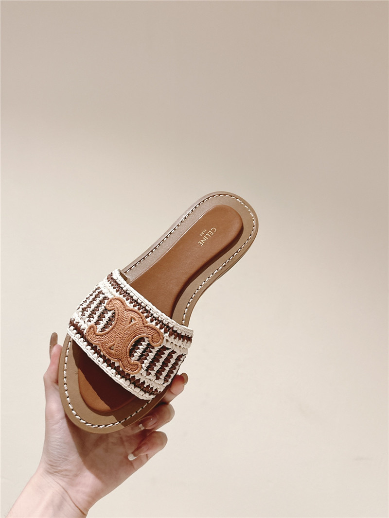 Celine Lympia Mule in Brown