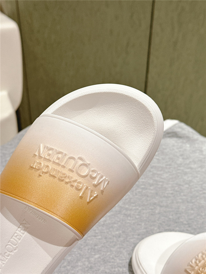 Alexander McQueen Logo Flip Flops