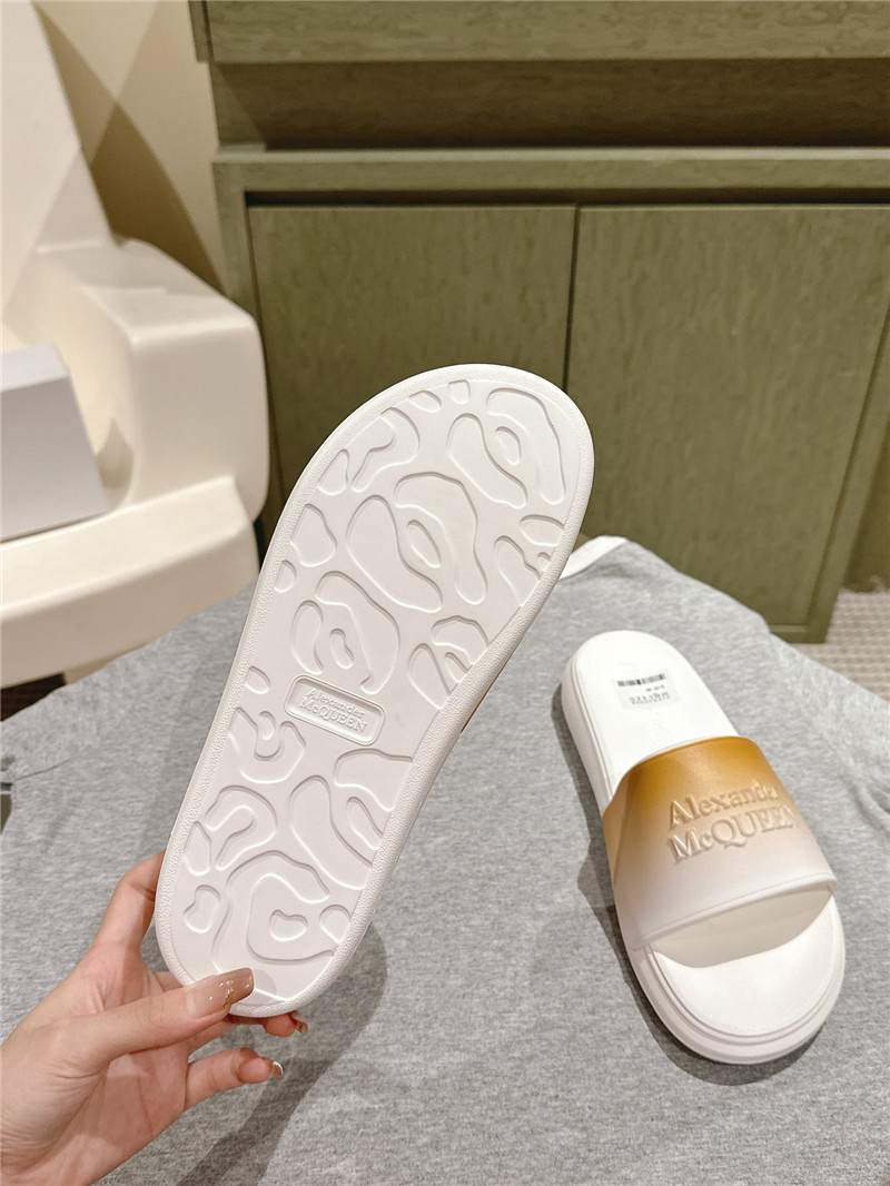 Alexander McQueen Logo Flip Flops