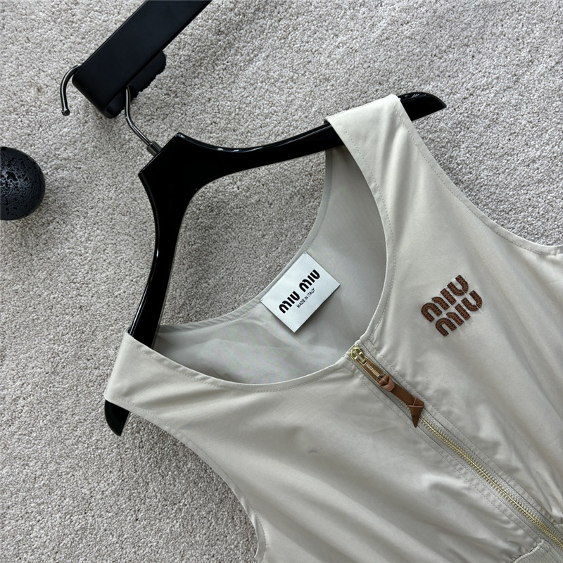Miu Miu Cotton Sleeveless Dress