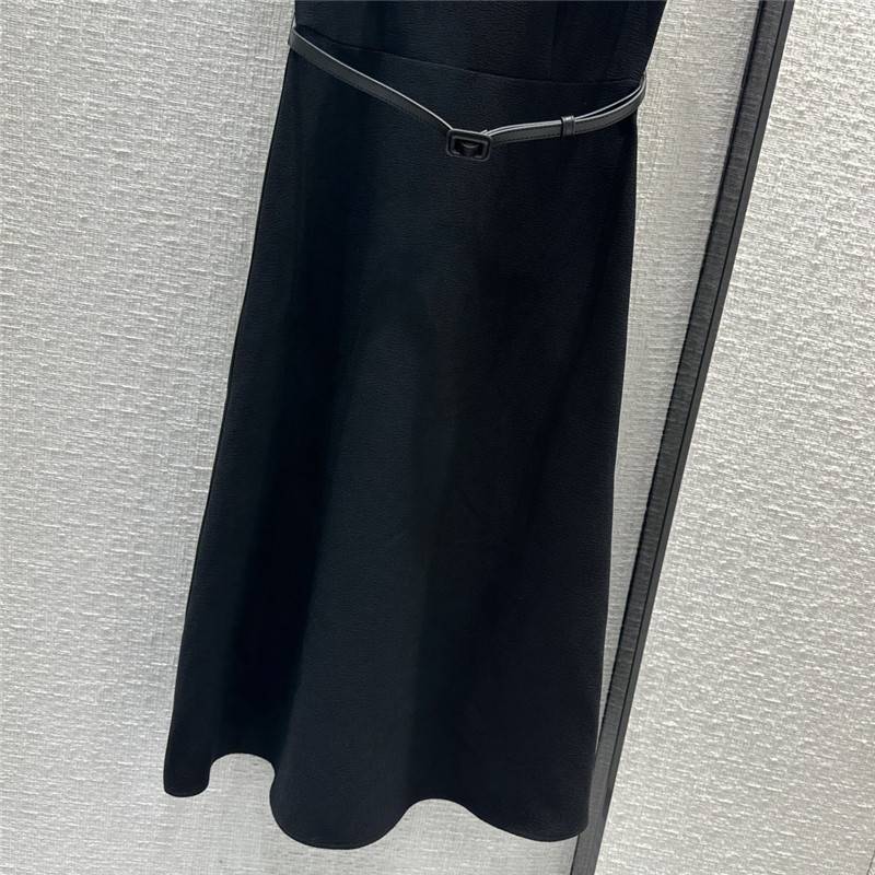 dior tulle stitching lace sleeveless long dress replica clothing