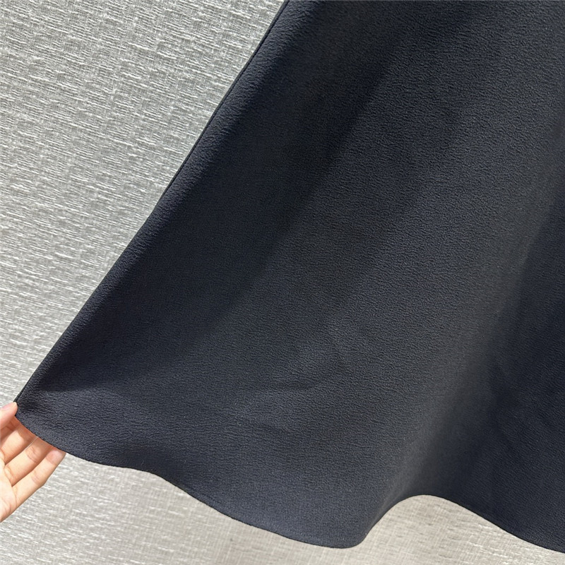 dior tulle stitching lace sleeveless long dress replica clothing