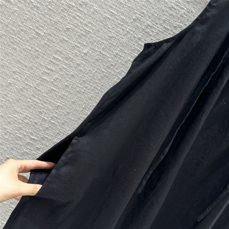 The R0w round neck striped vest dress replica d&g clothing