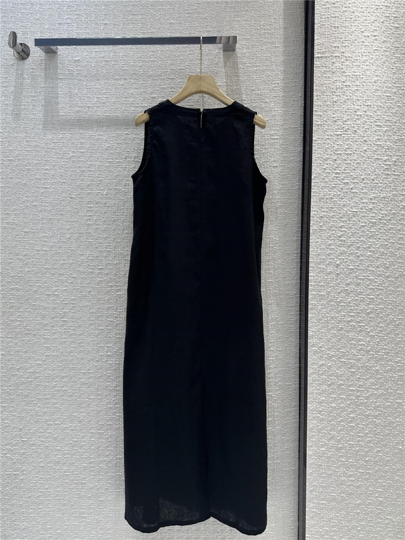 The R0w round neck striped vest dress replica d&g clothing