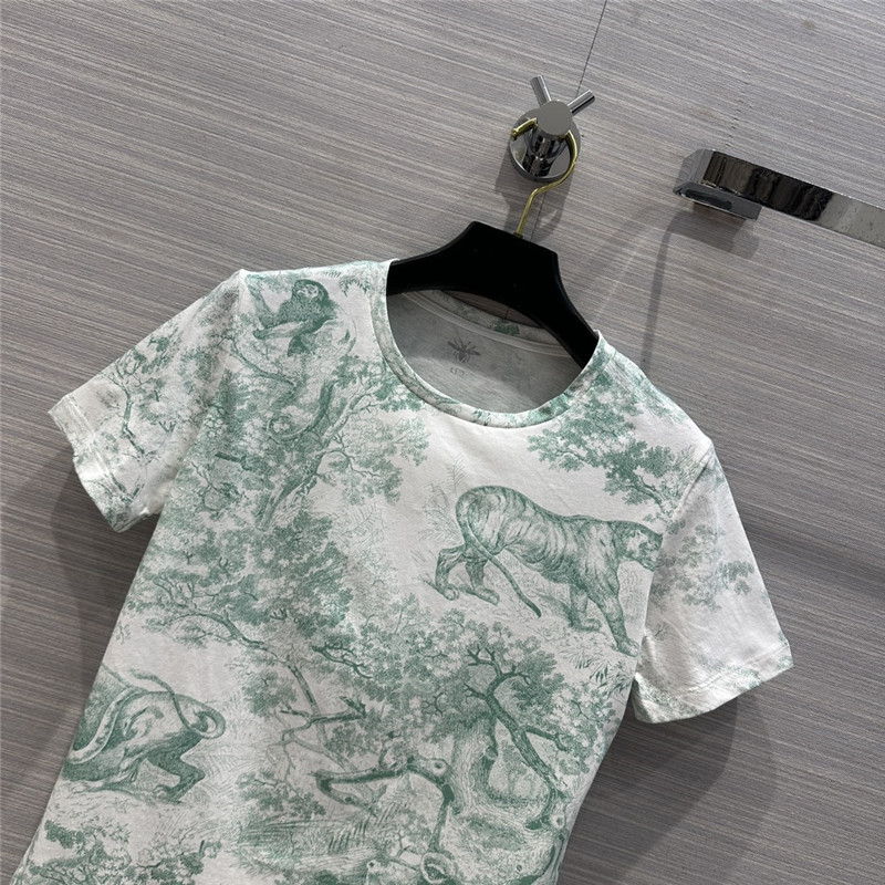 dior positioning print t-shirt cheap replica designer clothes