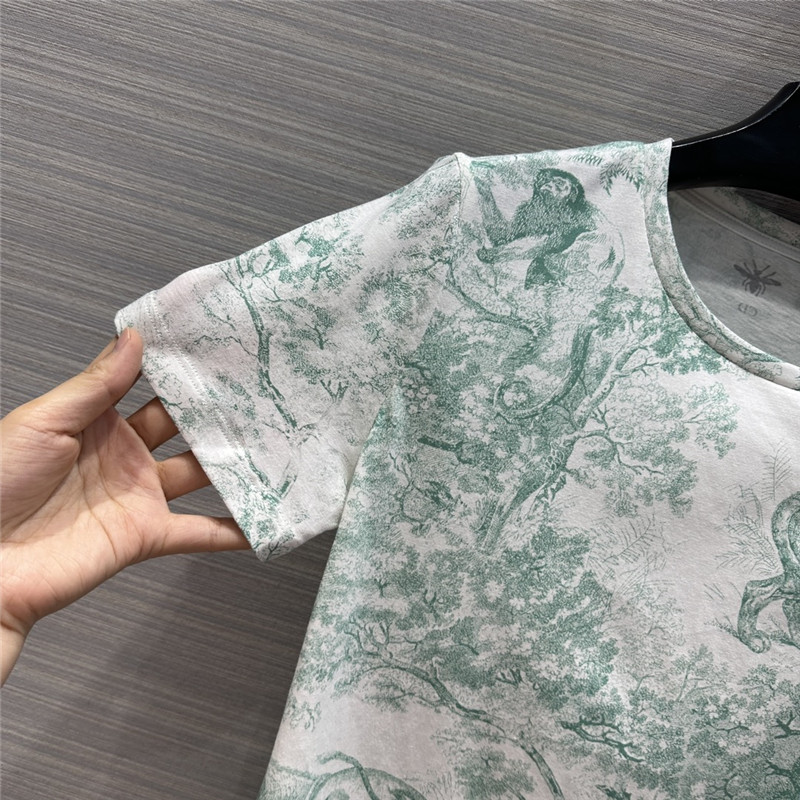 dior positioning print t-shirt cheap replica designer clothes