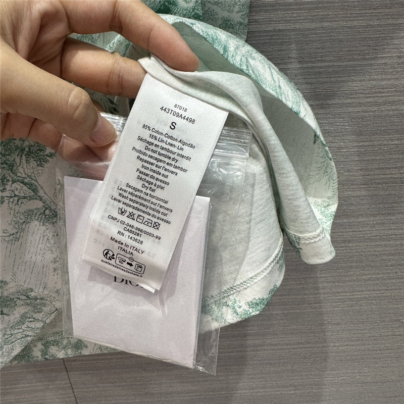 dior positioning print t-shirt cheap replica designer clothes