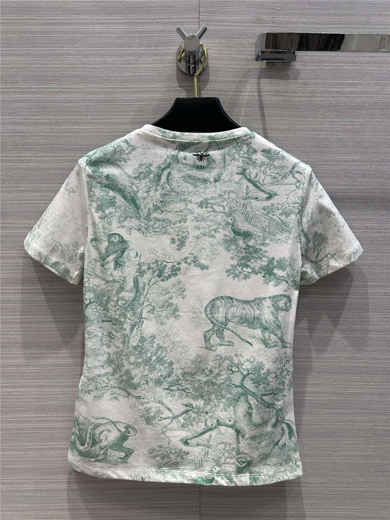 dior positioning print t-shirt cheap replica designer clothes