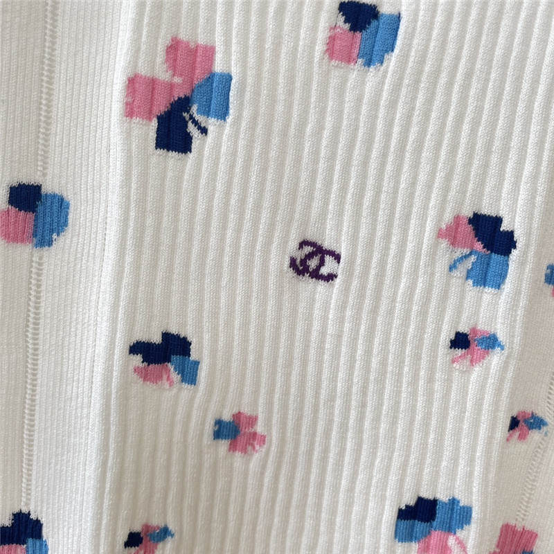 Ch**el cable knitted jacquard vest replica clothes