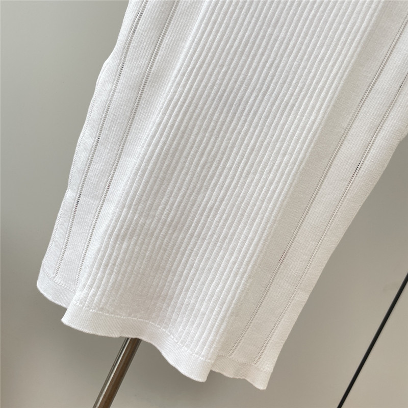 Ch**el cable knitted jacquard vest replica clothes