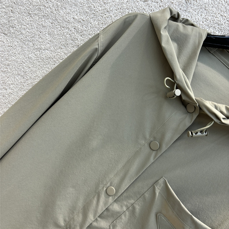 Pra*a hooded trench shirt replica d&g clothing