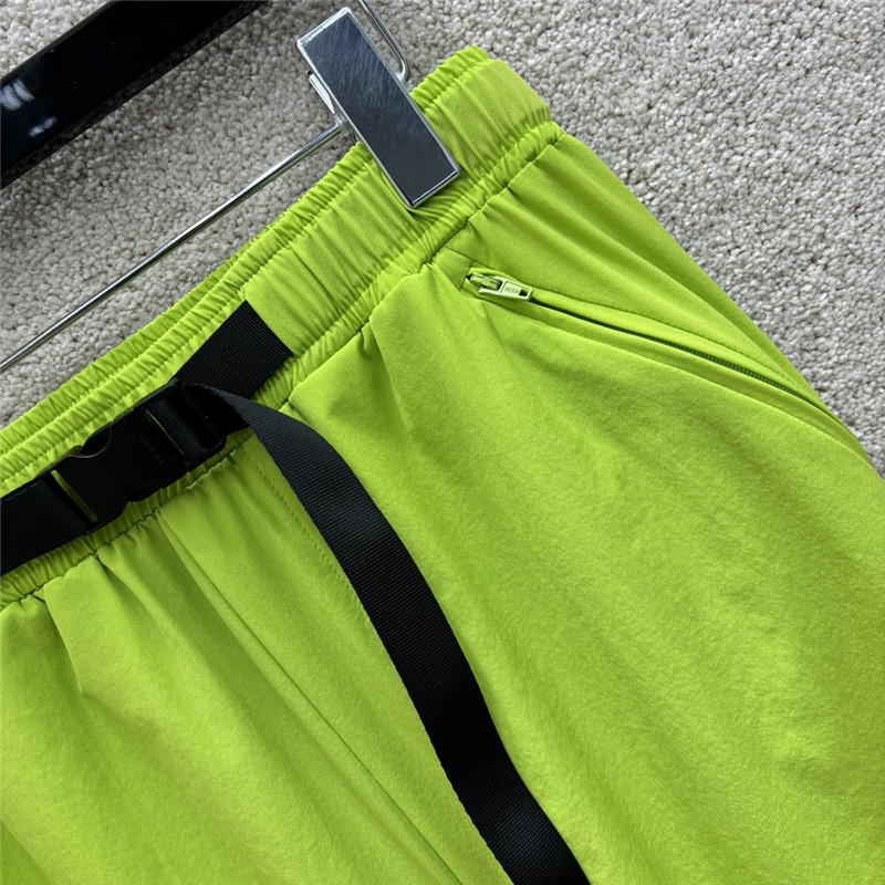 Pra*a functional buckle cuff casual pants replica clothing