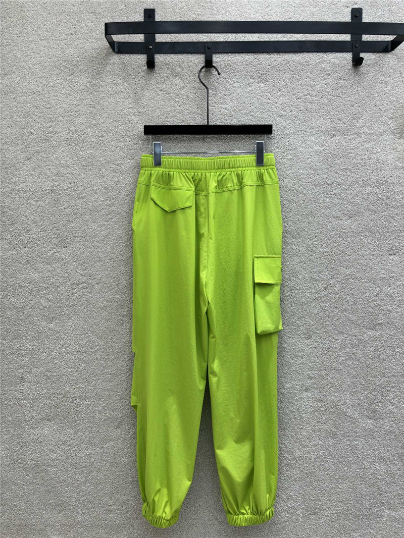 Pra*a functional buckle cuff casual pants replica clothing