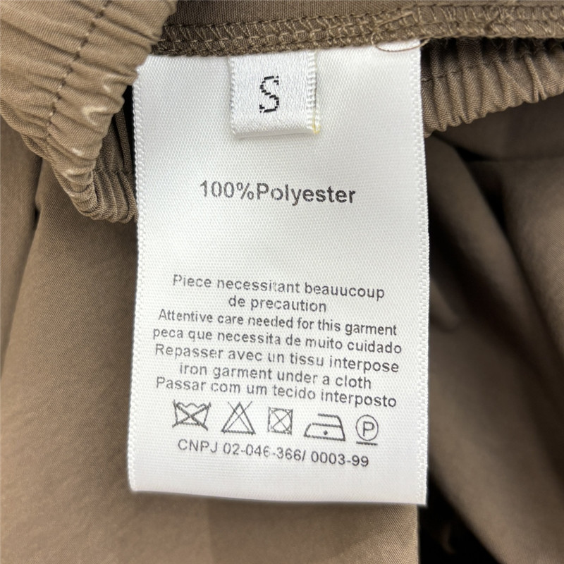 Pra*a functional buckle cuff casual pants replica clothing