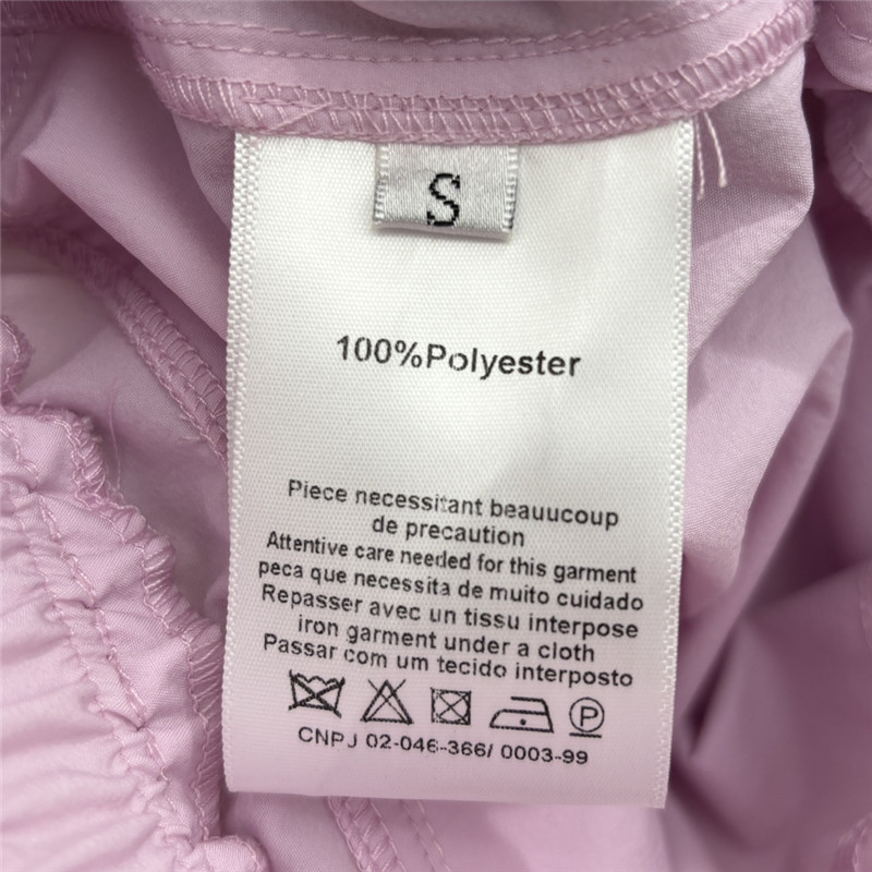 Pra*a functional buckle cuff casual pants replica clothing