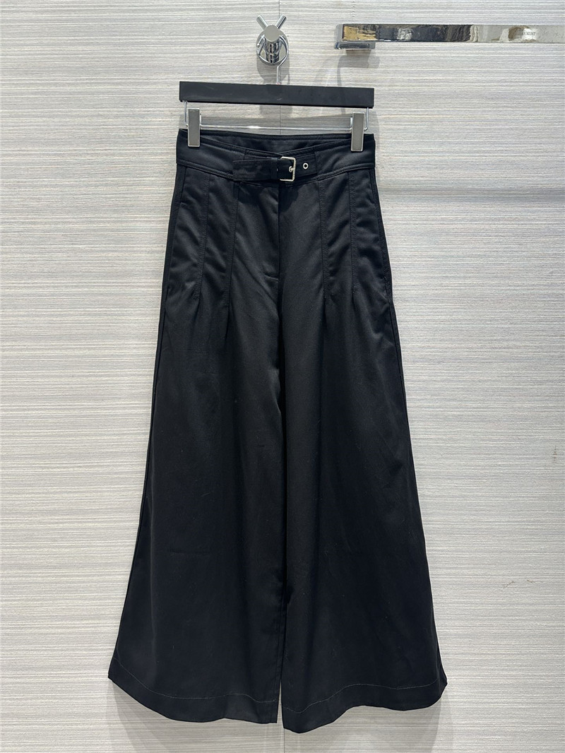dior denim cotton wide leg pants cheap replica designer clothes