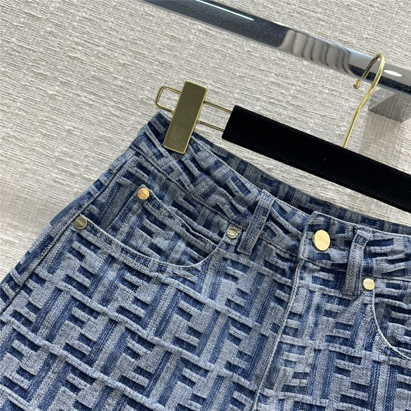 F**di denim shorts replica d&g clothing