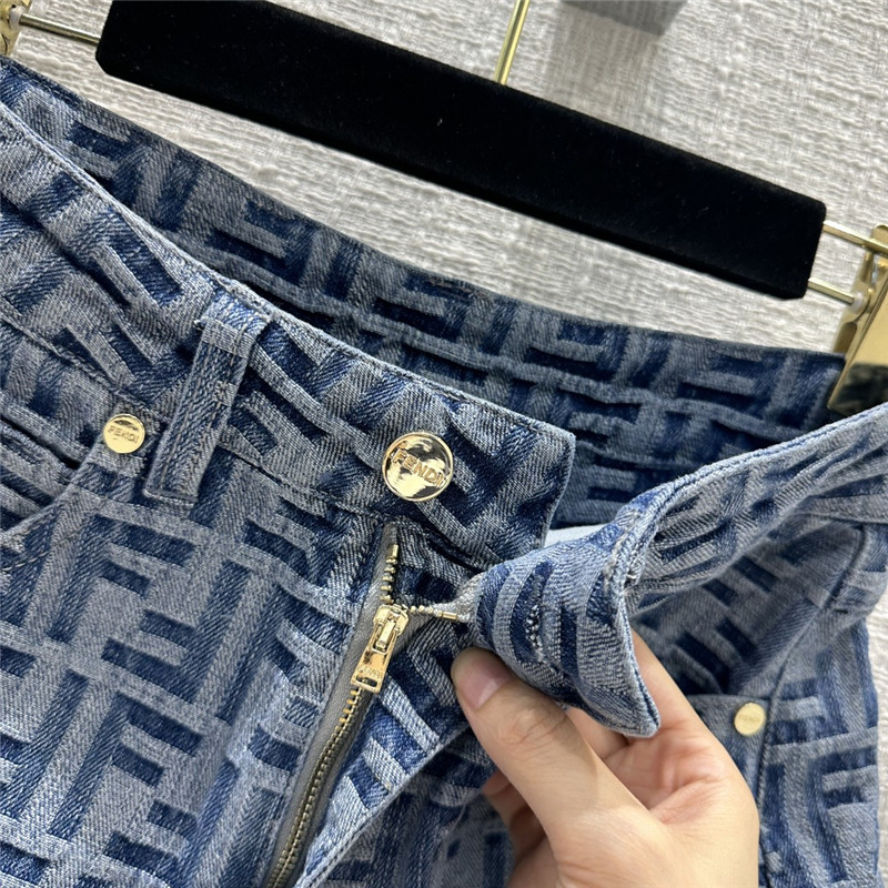 F**di denim shorts replica d&g clothing