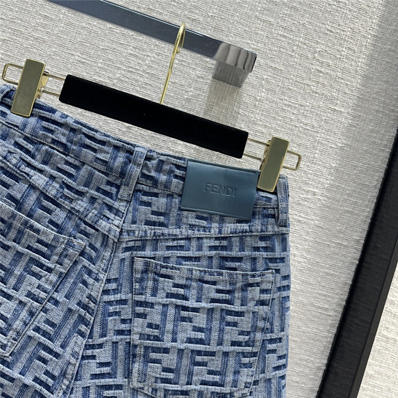 F**di denim shorts replica d&g clothing