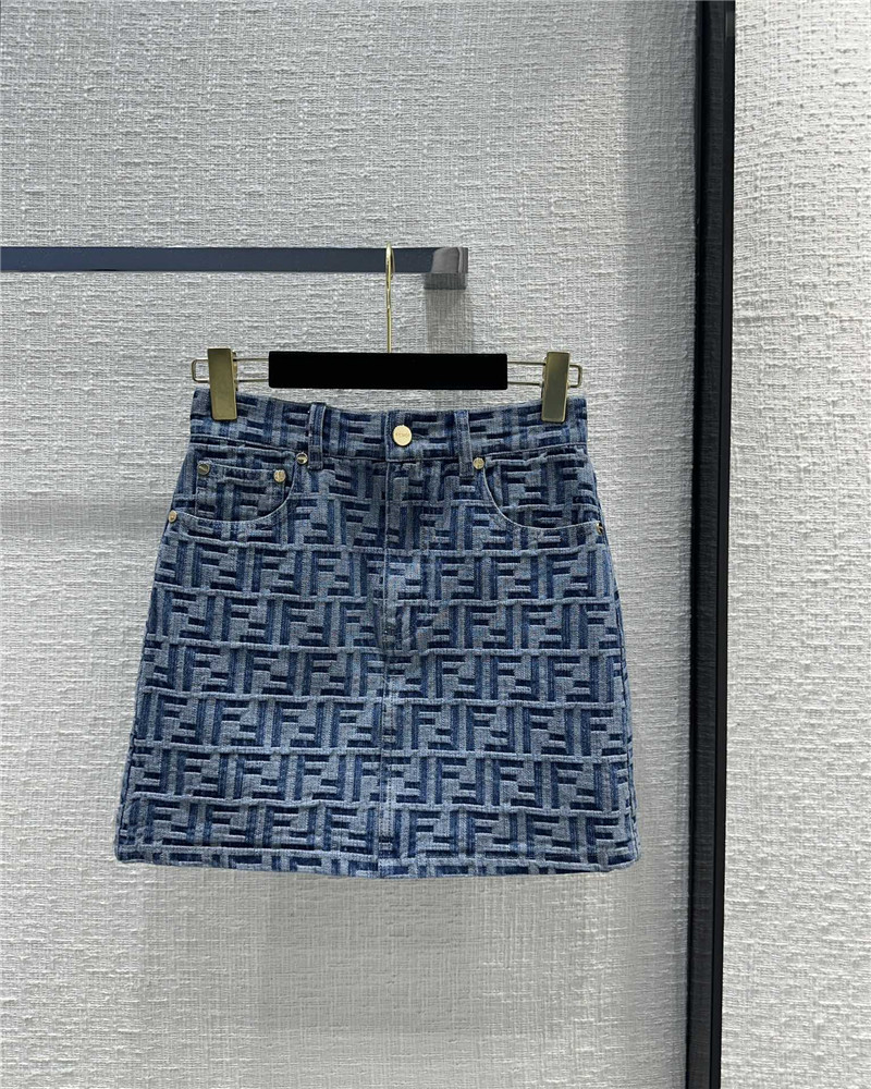 fendi denim skirt cheap replica designer clothes