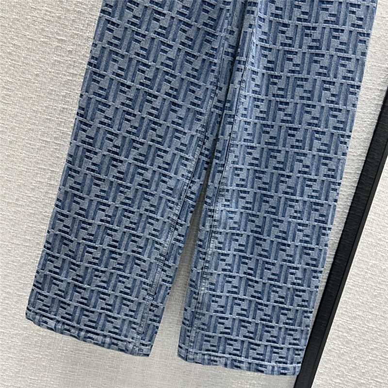 F**di straight wide-leg pants replica clothes