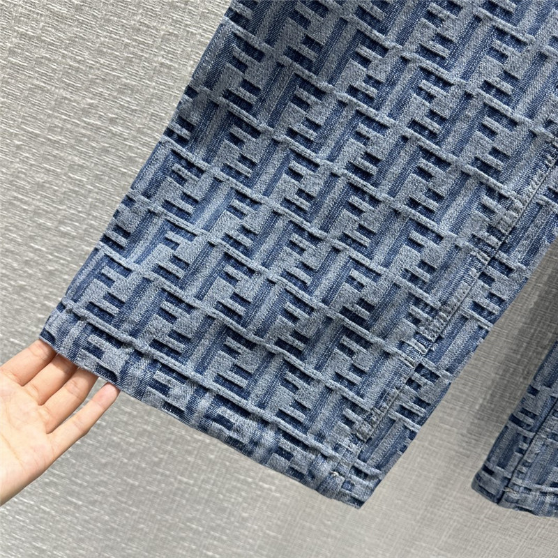 F**di straight wide-leg pants replica clothes