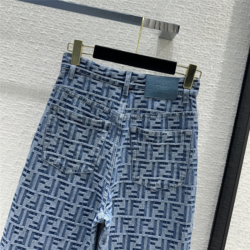 F**di straight wide-leg pants replica clothes