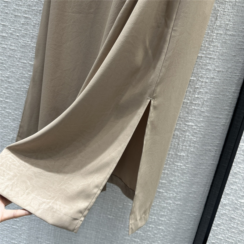 The R0w pleated crew neck vest long dress replica clothing